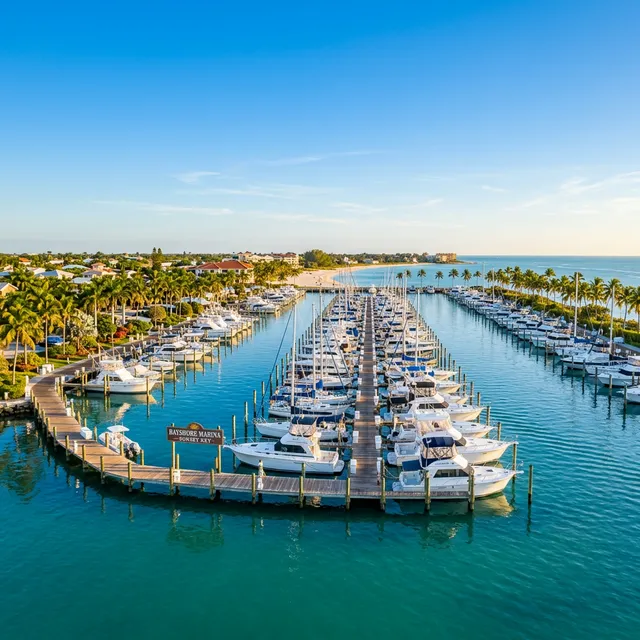 Scenic boating waterway in Florida — recreational boats on the water
